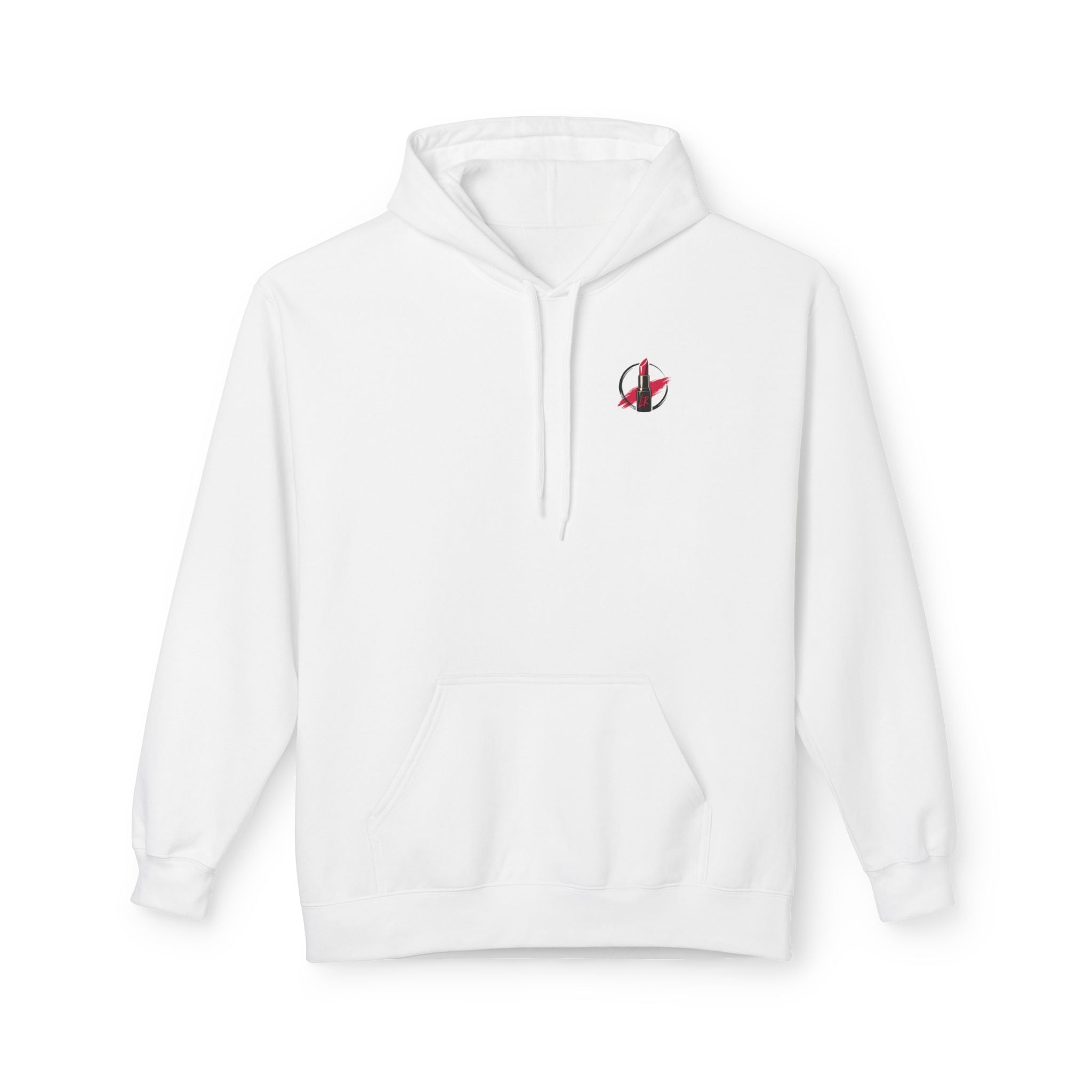 Lipstick Logo Hoodie — Red Lipstick Graphic Pullover