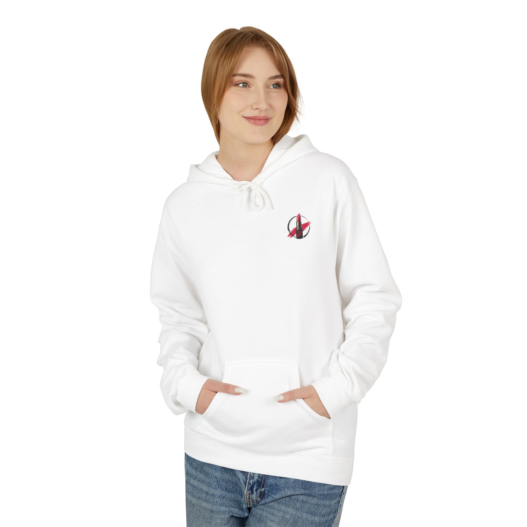 Lipstick Logo Hoodie — Red Lipstick Graphic Pullover