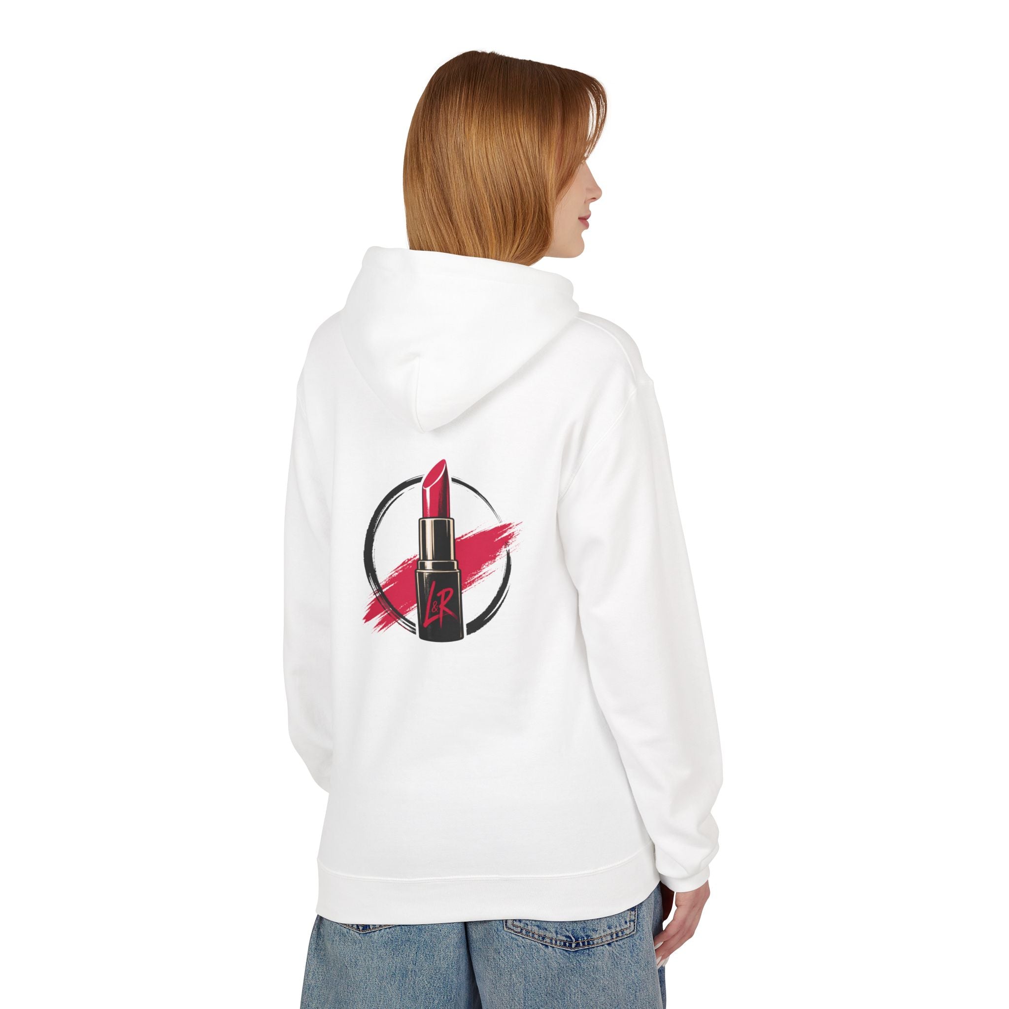 Lipstick Logo Hoodie — Red Lipstick Graphic Pullover
