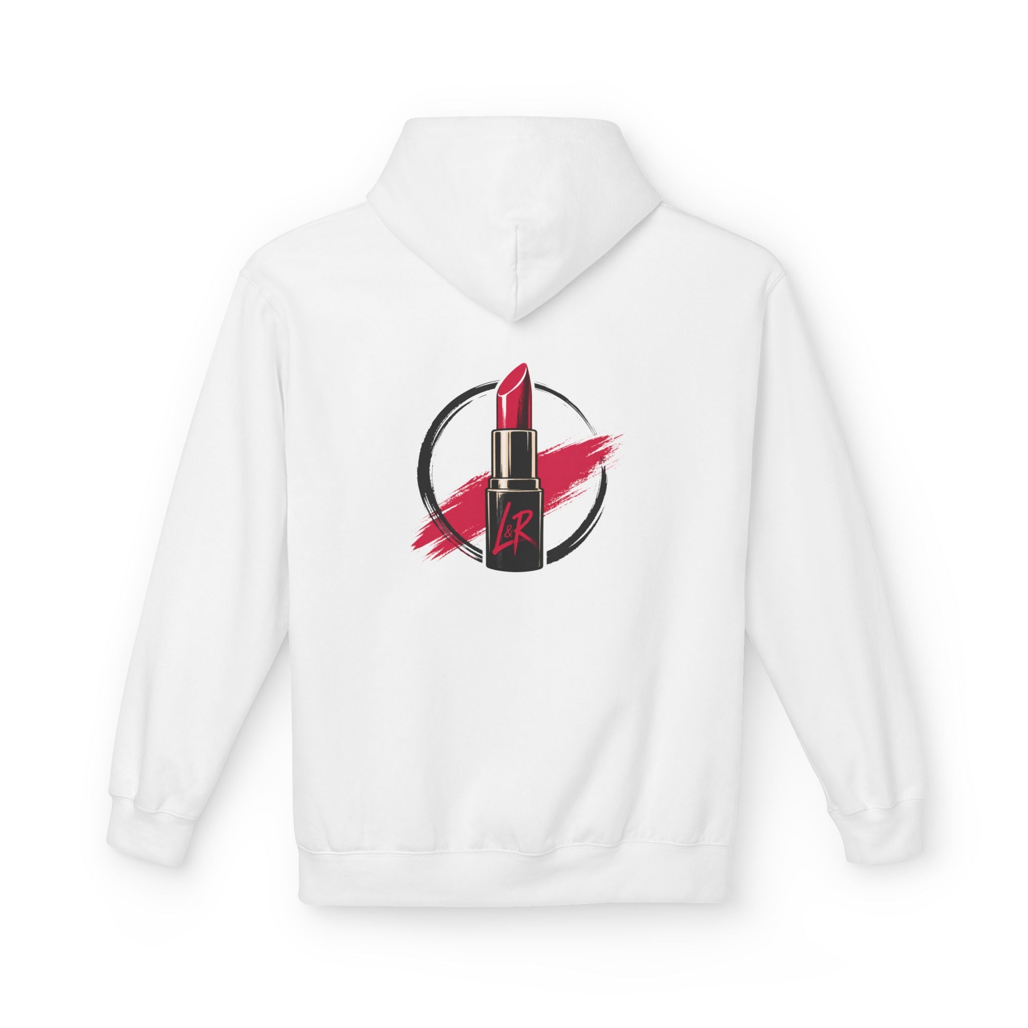 Lipstick Logo Hoodie — Red Lipstick Graphic Pullover